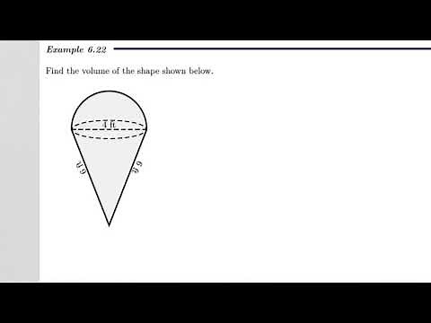 MyOpenMath - Volume of IceCream Cone Shape
