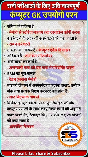 computer Special l Computer GK for all exams #computergk #viralshorts