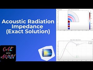 🔊 COMSOL Multiphysics Tutorial: Acoustic Radiation Impedance (Exact Solution)