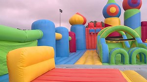 The world's biggest bounce house is in Colorado Springs today. Dani Fried KRDO channeled her inner child this morning. More on that story at noon. Story: http://www.krdo.com/news/colorado-springs/worlds-biggest-bounce-house-to-bring-bounce-party-to-colorado-springs/594134828 | KRDO13