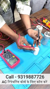 To check an AC capacitor, first, disconnect the power. Discharge the capacitor using a resistor. Set a multimeter to capacitance mode, connect the probes to the capacitor terminals, and compare the reading to the rated capacitance. A significant difference indicates #ACMaintenance #CapacitorTest #HVAC #ElectricalSafety #Multimeter #HomeRepair #DIY #Troubleshooting #Electronics #EnergyEfficiency #capacitor #CareSkillsAcademy | Care Skills Academy