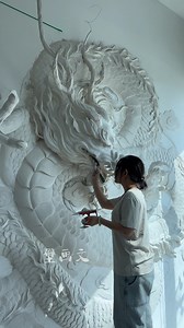 Nghệ thuật trang trí tường bằng thạch cao ✨ #art #artwork #architecture #decor #decoration | Chu Cha