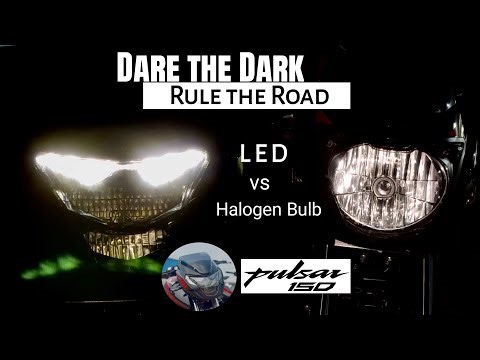 New Pulsar 150 LED 💥Old Pulsar 150 Head Light Comparison | LED vs Halogen Bulb Pros & Cons