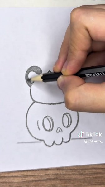 Otro dibujo fácil para Halloween paso a paso 🎃🐈‍⬛💀 #halloween #sketchbook #tutorial #manualidades