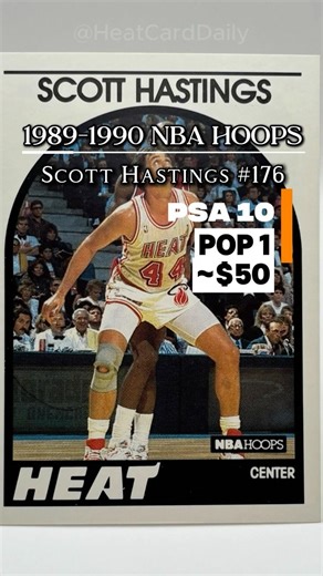 Daily Heat Card #8 89-90 NBA Hoops Scott Hastings 176 #sportscards #basketballcards #cardoftheday