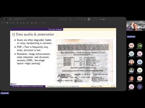 Love Data Week 2026: "Challenges of extracting data from non-digital documents"