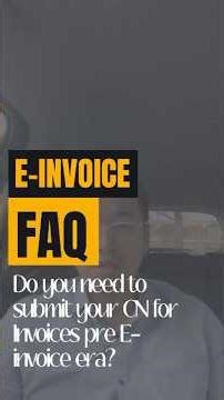 E-Invoice FAQ: Do Credit Notes From Pre E-Invoice Invoices Need Validation?