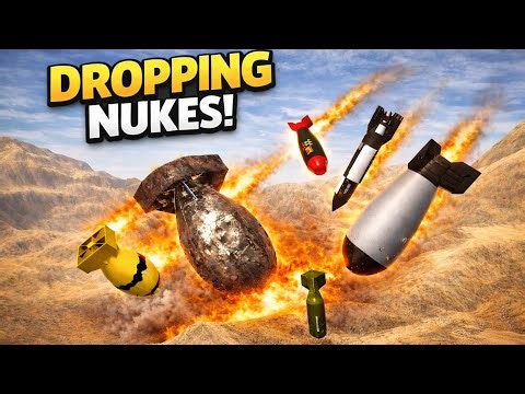 Extreme Nuke Drop Test in Desert Mountains! – GMod