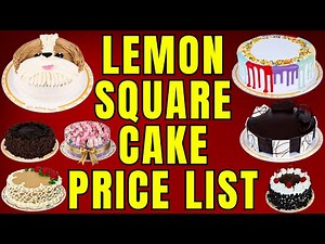 Lemon Square Cake Price List Philippines | Birthday Cake , Anniversary Cake, Black Forest, etc