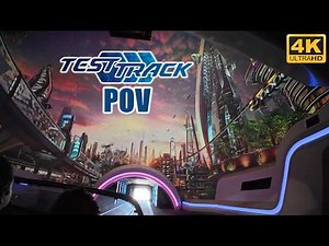 Test Track POV (Version 3, 4K 60FPS), Epcot | Non-Copyright
