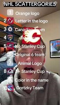 NHL Scattergories Part 1!!! #hockey #nhlhockeyislife