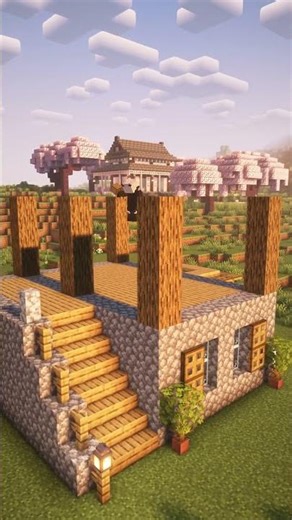 Minecraft House Tutorial For Beginners #minecraft #minecraftbuilding #shorts
