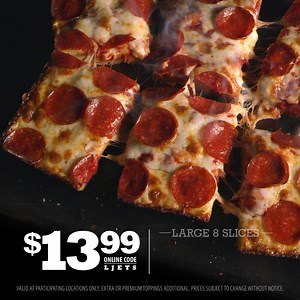 104 reactions · 20 comments | We’re craving the best of the best. You, too? Order up the Best of Jet’s—a large pizza with your choice of one topping for $13.99 using code LJETS. | Jet's Pizza | Facebook