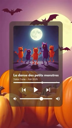 Chanson personnalisée & Remix | Tailor Tune Remix on Instagram: "🎃 La chanson d’Halloween qui va faire danser tous les petits monstres ! Danse avec nous et découvre le code secret des petits monstres ! 💬 Tape “BOUH” en commentaire pour débloquer un code promo de -15% pour Halloween 🕷️🎃 La chanson complète sur YouTube : https://youtu.be/Nac5HVOuBDU #dansedespetitsmonstres #Halloween2025 #ChansonHalloween #ReelHalloween #CodePromoHalloween #FeteHalloween #MusiqueEnfant #HalloweenChallenge #Bou