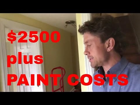 How to Estimate the cost to paint interior of a house, with a $2500 pricing example.