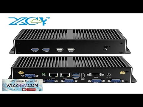 Fanless Industrial Computer Mini PC 6x COM RS232 2.5G Ethernet Intel i3