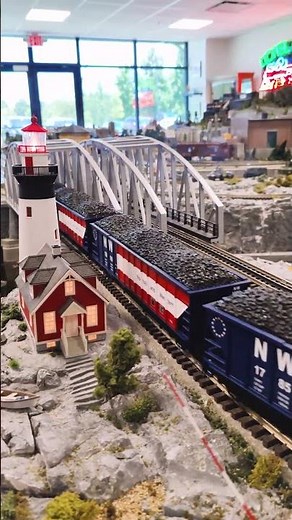Norfolk and Western 1776 Crossing the Trainz Bridge