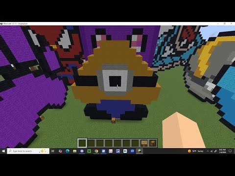 minecraft minion goomba pixel art