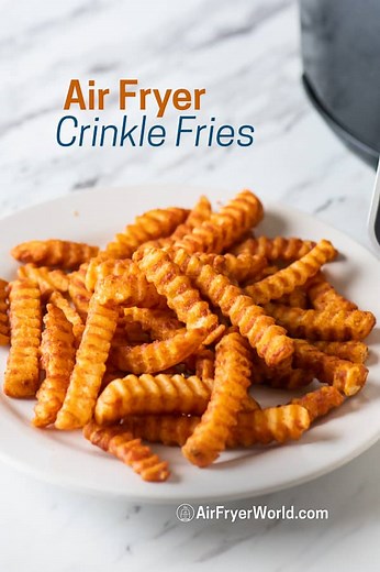 Air Fryer Frozen Crinkle Fries-So Crispy! | Air Fryer World