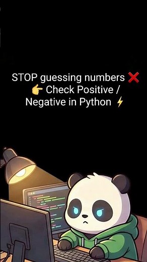 Stop guessing numbers ❌Check Positive / Negative in Python ⚡