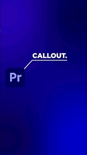 Adobe Premiere Pro Callout.