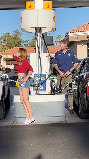 37K views · 140 reactions | Woman steals gas from a cop!  This original video was produced by Network Media and Alex Z | Network Media Skits | Facebook