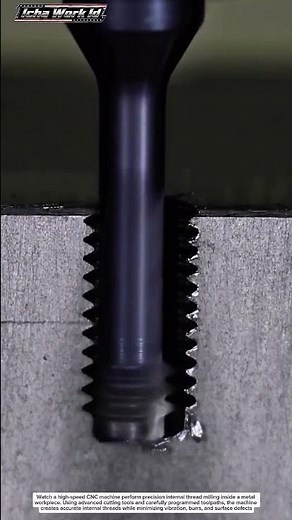 Inside High-Speed CNC Internal Thread Milling | Precision Metal Machining Process