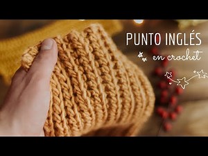 ENGLISH STITCH IN CROCHET | It looks like two needles