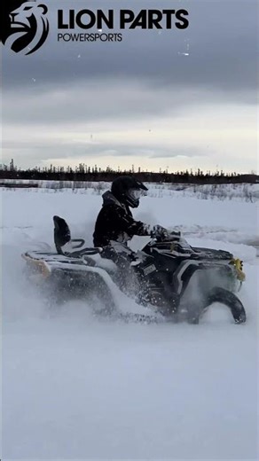 Deep Snow Ride with the PSE Neutrino Headlights and taillights on Can Am Outlander