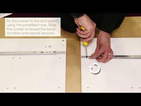 How to fix 17mm ball bearing runners to carcase