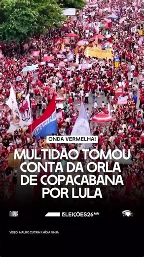 🚩The red tide is taking over all of Brazil! Copacabana is huge🚩
