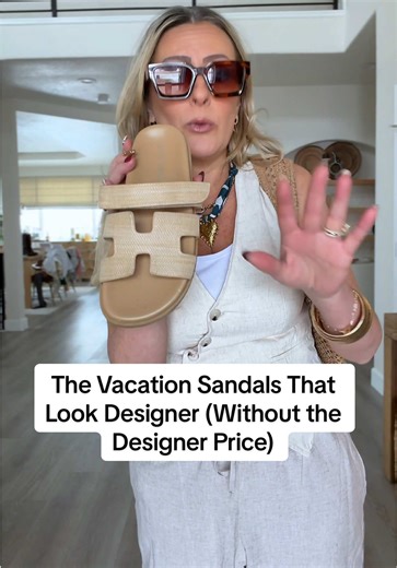 Replying to @Lynsie | Over 50 Fashion These Project Cloud slip-on sandals are giving effortless, high-end vacation energy — but without the sticker shock. They have a sleek silhouette, a mid-platform sole that gives you a little lift, and a Velcro top that makes them easy to adjust and actually comfortable to walk in. I love that they look polished enough to dress up, but still feel practical for everyday wear. They come in multiple colors, and they’re one of those pairs that instantly makes an 