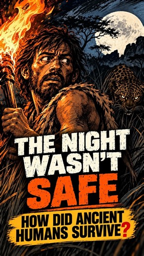The Night Was Never Safe… How Did Ancient Humans Survive? 🌑 #shorts #facts #history