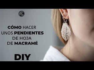 DIY TUTORIAL MACRAME- LEAF OR FEATHER EARRINGS - MACRAME EARRINGS( ENG SUBTITLE)