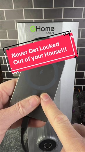 Never get locked out of your house again we got the five and one deadbolt lock from J home. There’s five ways to get in. You can use the external battery pack again you can use your keys. You can use your phone. You can use your keypad and your fingerprints to get in. #smartdoorlock #locksmith #lockedout #smartlock #dyi