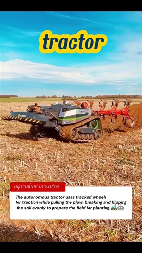 Autonomous Farm Machine Plowing Fields | Smart Tractor Tools in Action 🚜🤖