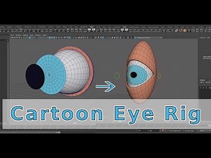Maya tutorial - Cartoon Eye Rig Maya