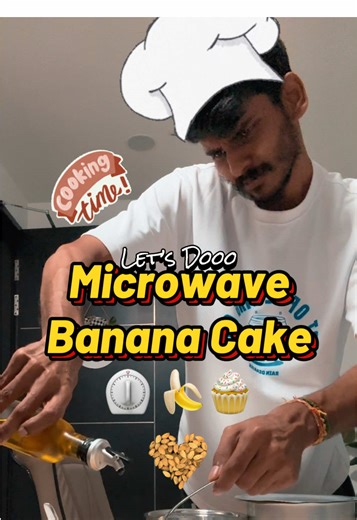 Quick Microwave Banana Cake Recipe