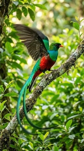 Beautiful Dancing Bird 🐦 on Tree Branch | Amazing Nature Shorts 🌿 #shorts #birds #nature