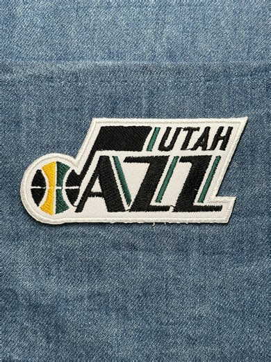 Utah Jazz Collectable Patch: Bold Black & Green - NBA Sports Accessory - Etsy