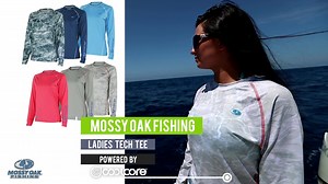 82K views · 783 reactions | Beat the heat with UPF 50+ Sun Protection & Coolcore Fabric. Enjoy the Perfect Mix of Performance, Function & Style. The new Ladies Tech Tee is built for days on the boat, around the dock or anywhere you go! | The Mossy Oak Store | Facebook
