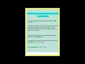 Jmu Bio 140 Final Exam Review Questions And Answers 20252026 100 Verified Answers 1080p