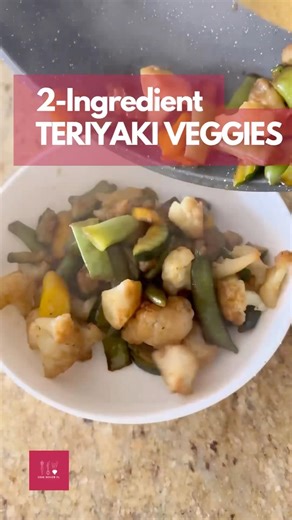 2-Ingredient Teriyaki Veggies in 20 Seconds 🍶🔥