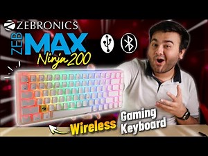 *TAGDA Wireless Mechanical Gaming Keyboard* - Zebronics ZEB-MAX Ninja 200 🔥