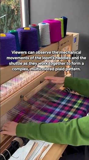 ​The Art of Loom Weaving: Creating Vibrant Merino Wool Textiles
