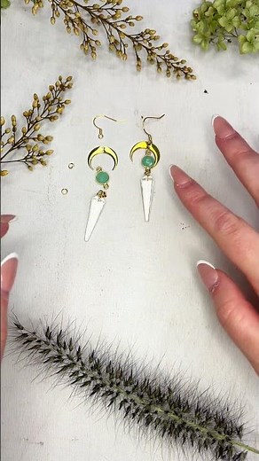 DIY Gemstone Coin Link Earrings | Easy Handmade Jewelry Tutorial