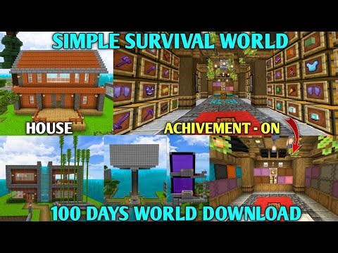 Best Survival World For Minecraft Pocket Edition 1.26 | Best Simple Survival World Download Link