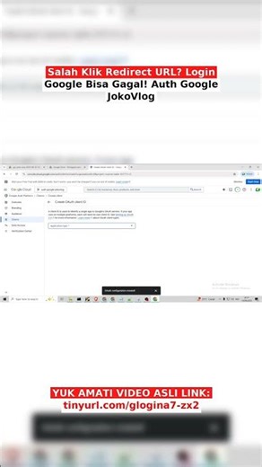 Wrongly Clicked the Redirect URL? Google Login Could Fail! JokoVlog Google Auth #shorts