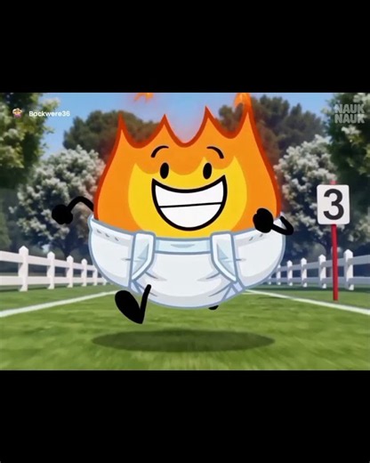 BFDI: Firey and Coiny Wearing a Diaper #bfdi #bfdia #animation #diaper #inflation #bfdifanart