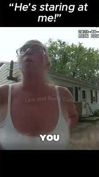 “He’s Staring At Me!” Drunk Neighbor Meltdown Ends in Arrest | Bodycam Short